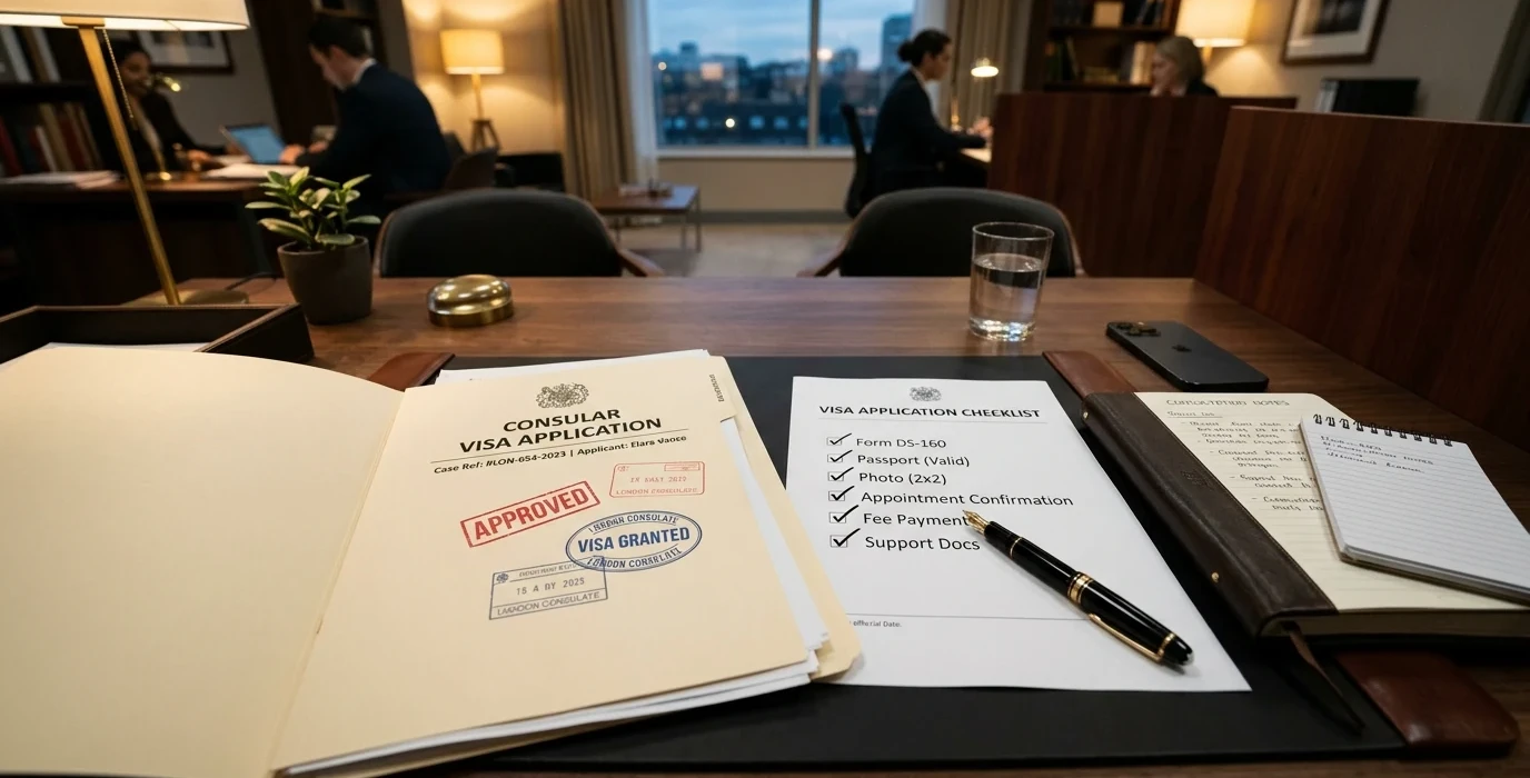 Auditoría consular, checklist oficial y expediente de visa