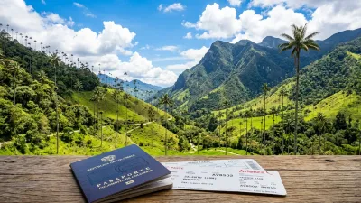Valle de Cocora en el Quindío con pasaporte y tiquetes